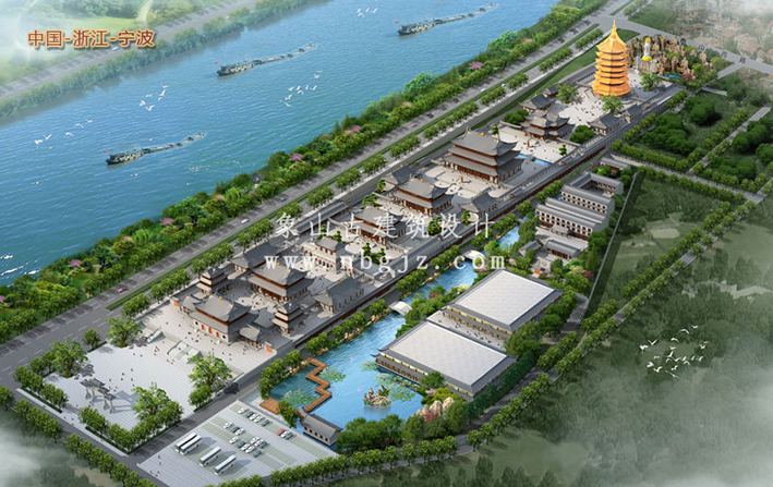 禪意軸線在杭州寺廟布局中的空間引導與視覺焦點塑造